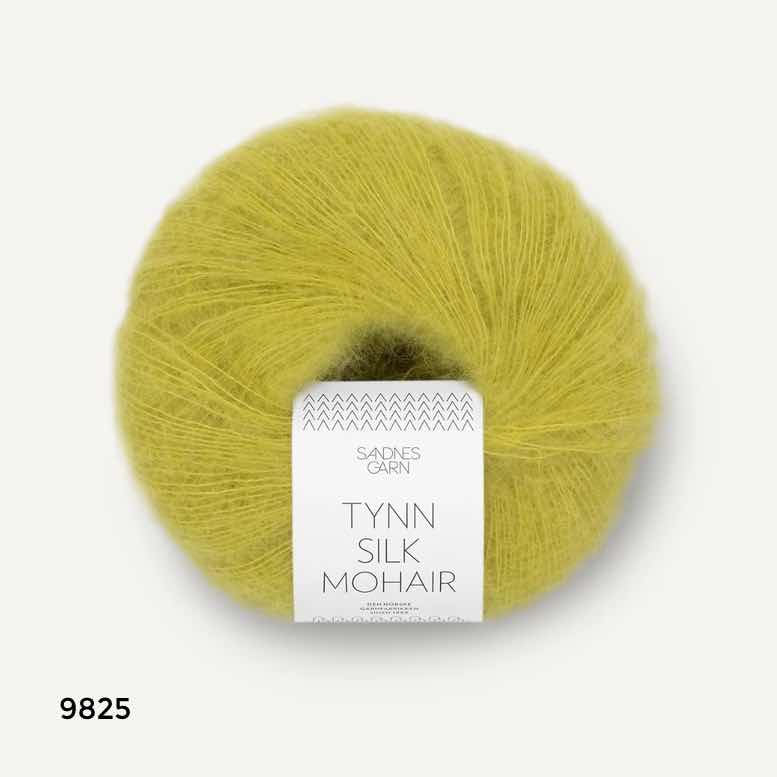 Sandnes - Tynn Silk Mohair - 9825 - Sunny Lime