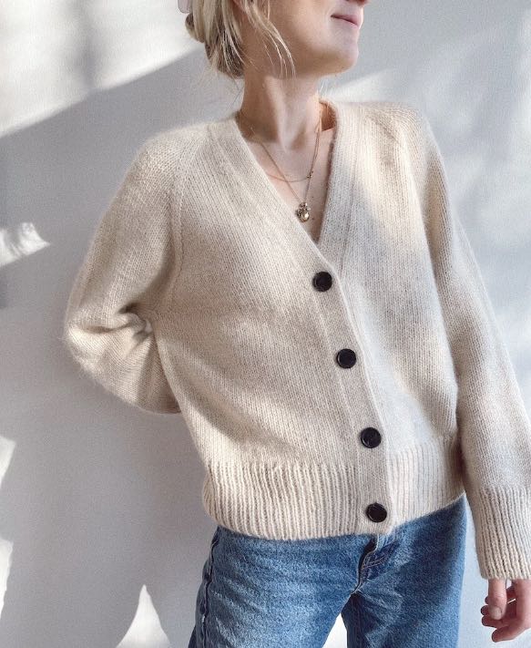 Strickkit (Wollpaket) - Champagne Cardigan - Petiteknit