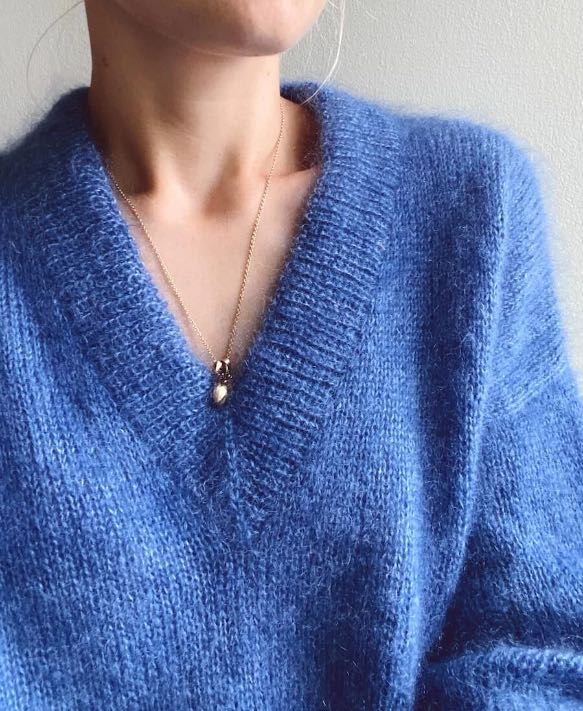 Strickkit (Wollpaket) - Stockholm Sweater V-neck - Petiteknit