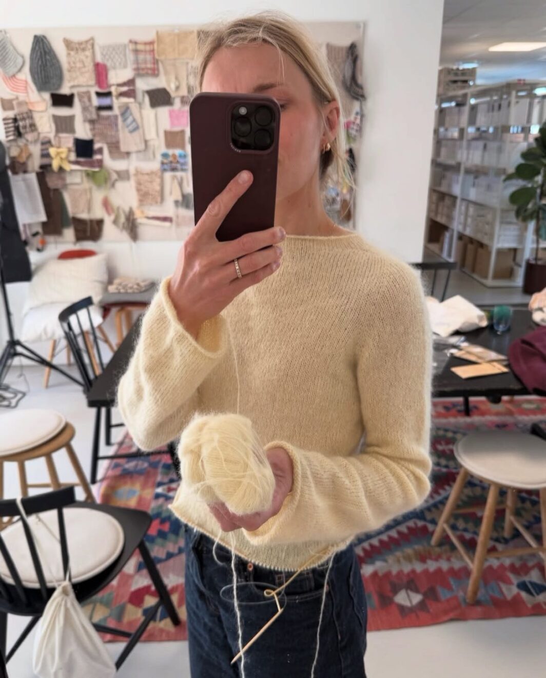 Ivy Blouse- Petiteknit - Deluxe Silk Mohair - Krea Deluxe