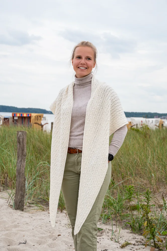 Rope Maxi - Zopfmustertuch - Organic Wool 1 von Krea Deluxe (01)